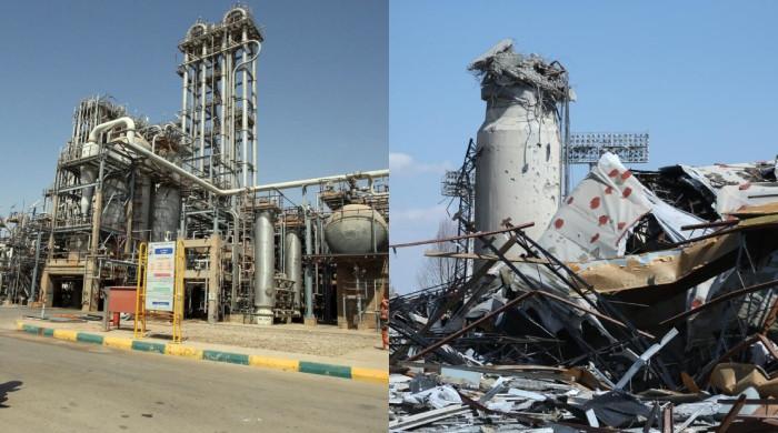 امریکا و اسرائیل کے ایران کی پیٹروکیمیکل تنصیبات پر حملے