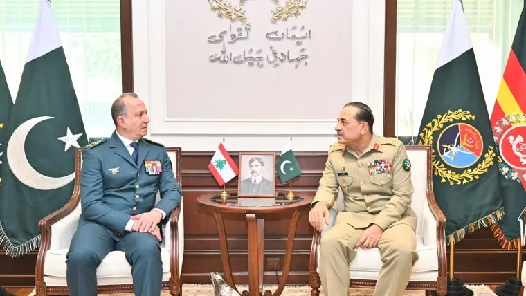 فیلڈ مارشل عاصم منیر سے لبنانی آرمی چیف کی ملاقات، عسکری تعاون مضبوط بنانے پر اتفاق