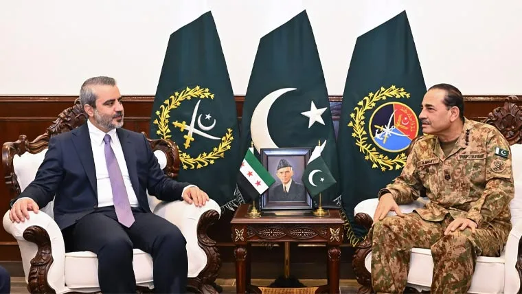 پاکستان اور شام کا دفاعی شعبوں میں تعاون اور روابط بڑھانے پر اتفاق