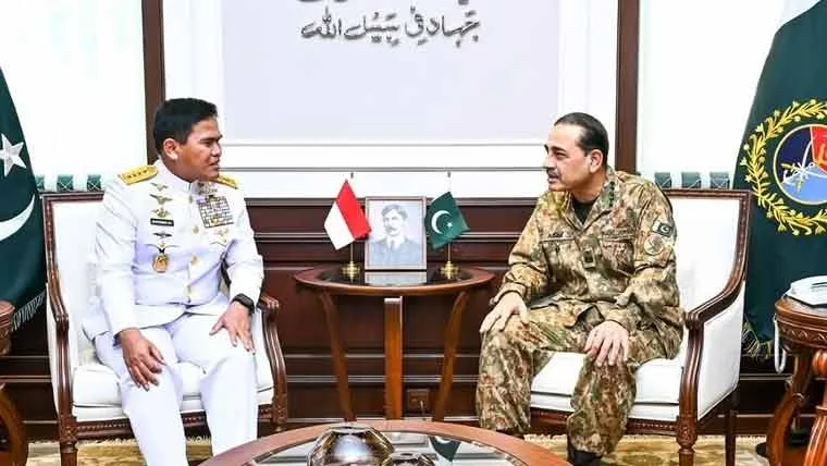 فیلڈ مارشل سید عاصم منیر سے انڈونیشین بحریہ کے سربراہ کی ملاقات