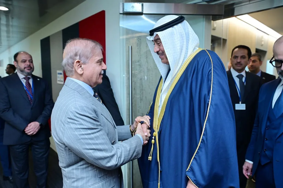 وزیراعظم شہباز شریف کی کویتی ولی عہد سے ملاقات، دوطرفہ تعاون بڑھانے پر اتفاق
