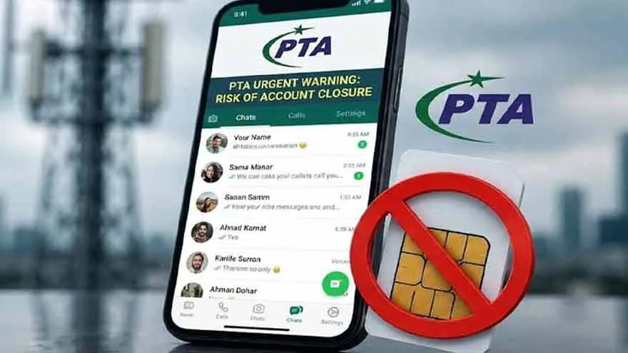 بند موبائل سمز پر بنے واٹس ایپ اکاؤنٹس بلاک کرنے کا عمل شروع